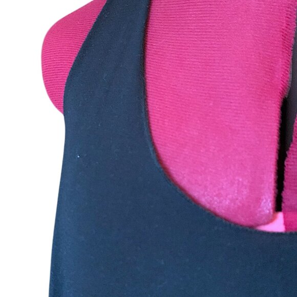 ANANAS AND BANANAS - Black Tank Dress with Pink Flamingo - Picture 8 of 11